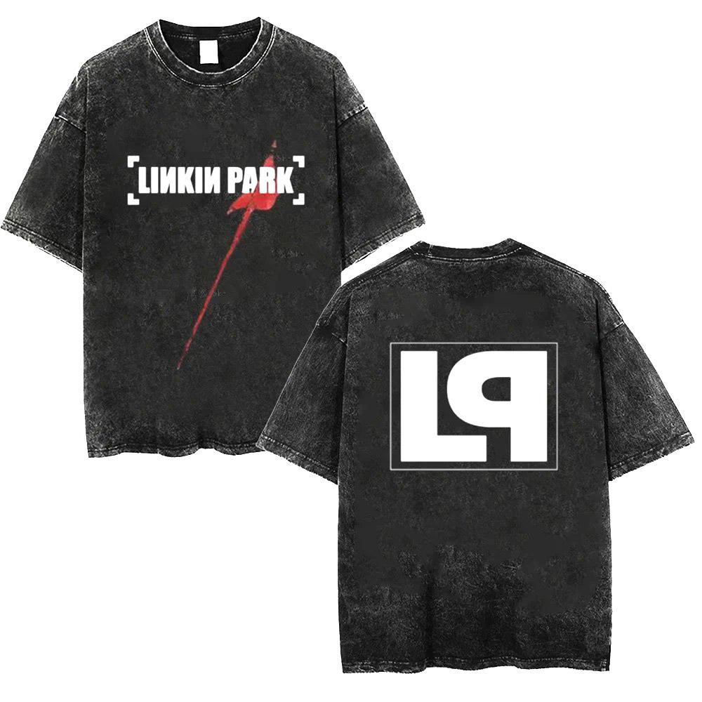 Męska koszulka z prania Linkin Meteora th Rocznica Park Retro Koszulka Wygodny Street Top Odpowiedni zarówno dla mężczyzn, jak i kobiet