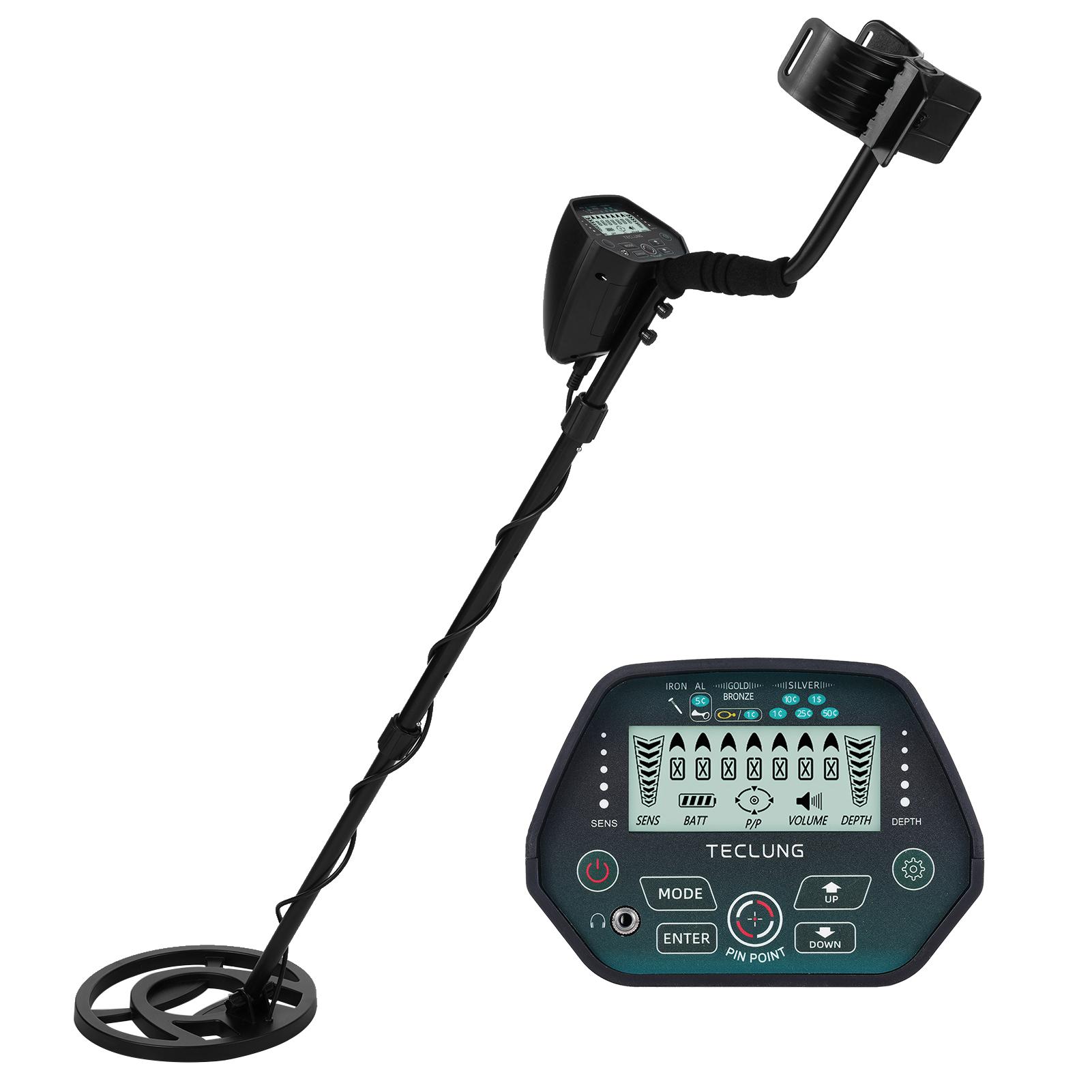 

Профессиональный металлоискатель для взрослых, точечный детектор золота с ЖК-дисплеем, водонепроницаемый поиск чёрный