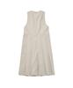 Cotton Bell Pleated Skirt Dress - Gray