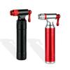 Portable CO2 Pump Aluminum Alloy Bicycle Pump-Inflator for Schrader Presta Adapter Safety Automatic Mini Hand Pump