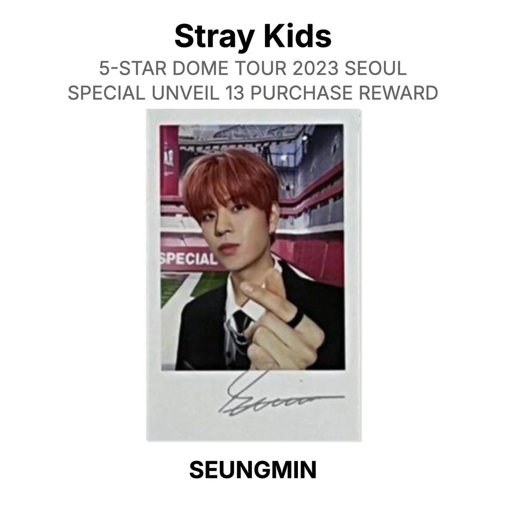 Stray Kids 5-STAR DOME TOUR 2023 SEOUL SPECIAL UNVEIL 13 PURCHASE REWARD Official Photocard