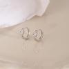 2026 Exquisite Women's Light Luxury Diamond-Inlaid Copper Coin Earrings - Trendy High-End Style