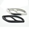 2 pcs stainless steel exhaust pipe trim cover for Mercedes Benz A B C E GLC GLE Class W176 W246 W205 W213 AMG car style