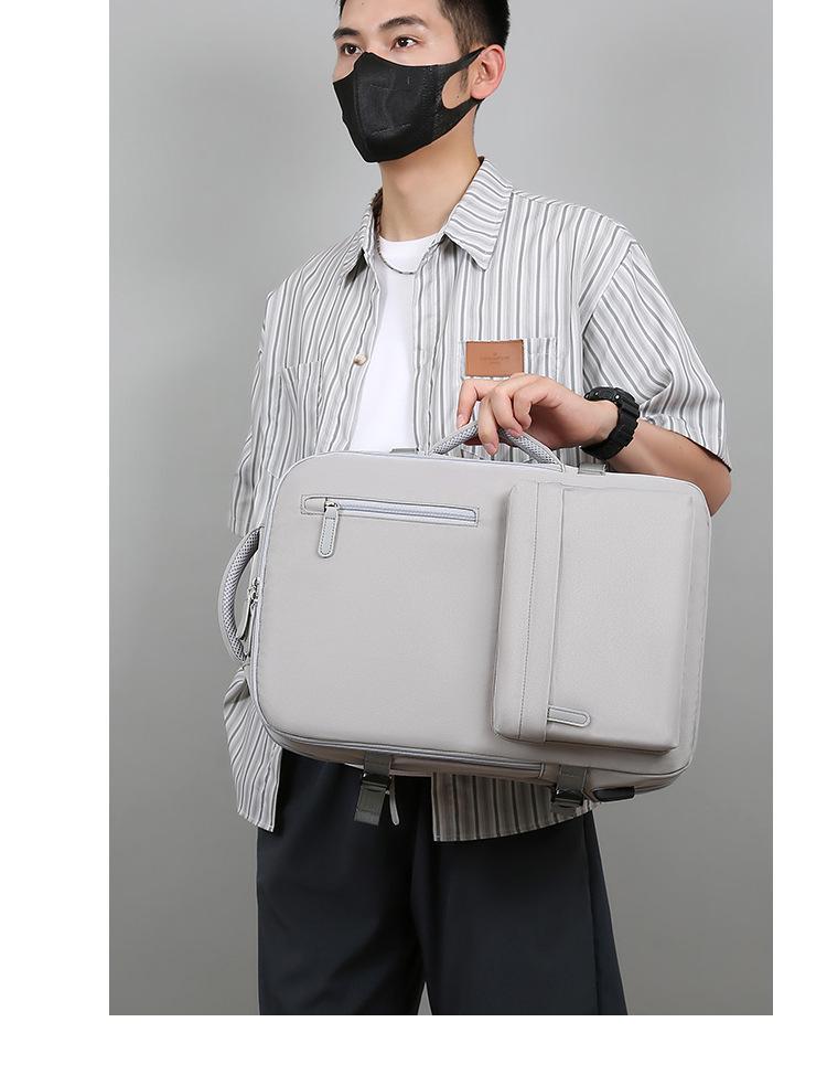 Durable Large-Capacity Multi-Compartment Laptop Backpack for Travel, Rechargeable & Lightweight