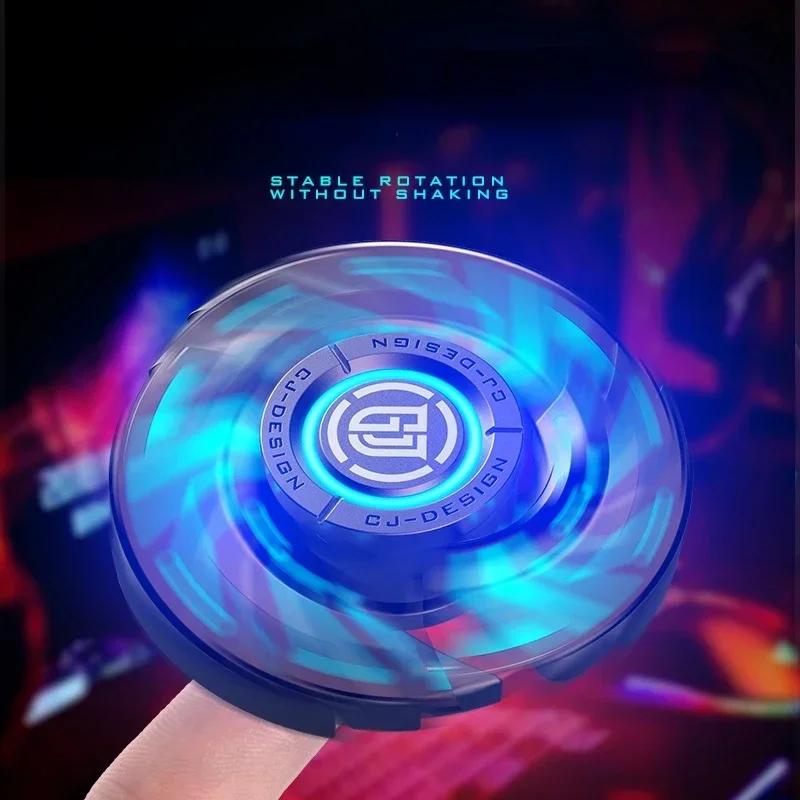 Alloy Metal Fidget Spinner Luminous Spinning Tip Top Antistresse Relieve Stress Reducing Toys Stress Reducing Toys Anxiety Kids