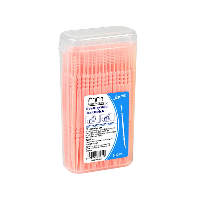 Fishbone-shaped 100-piece Boxed Double-ended Toothpicks