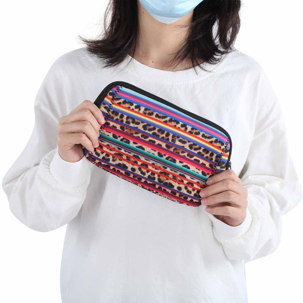 2 Pcs Neoprene Makeup Case Waterproof Makeup Pouch Durable Toiletry Bag  Travel Use