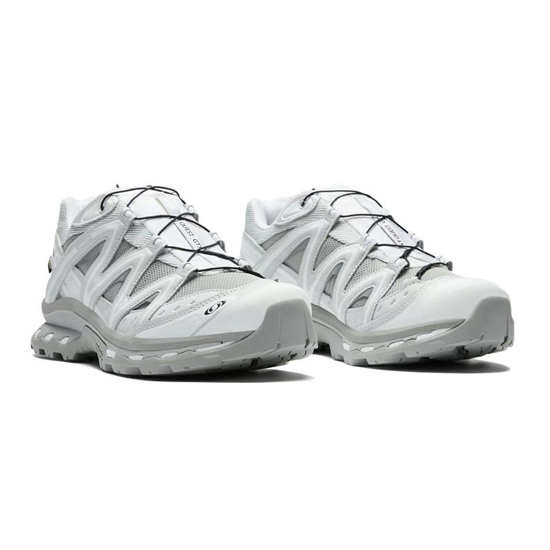 SALOMON Xt-Quest Gtx Versatile Simple Waterproof Breathable Warm Low-Top Hiking Shoes Unisex Hiking Shoes Gray White 474296