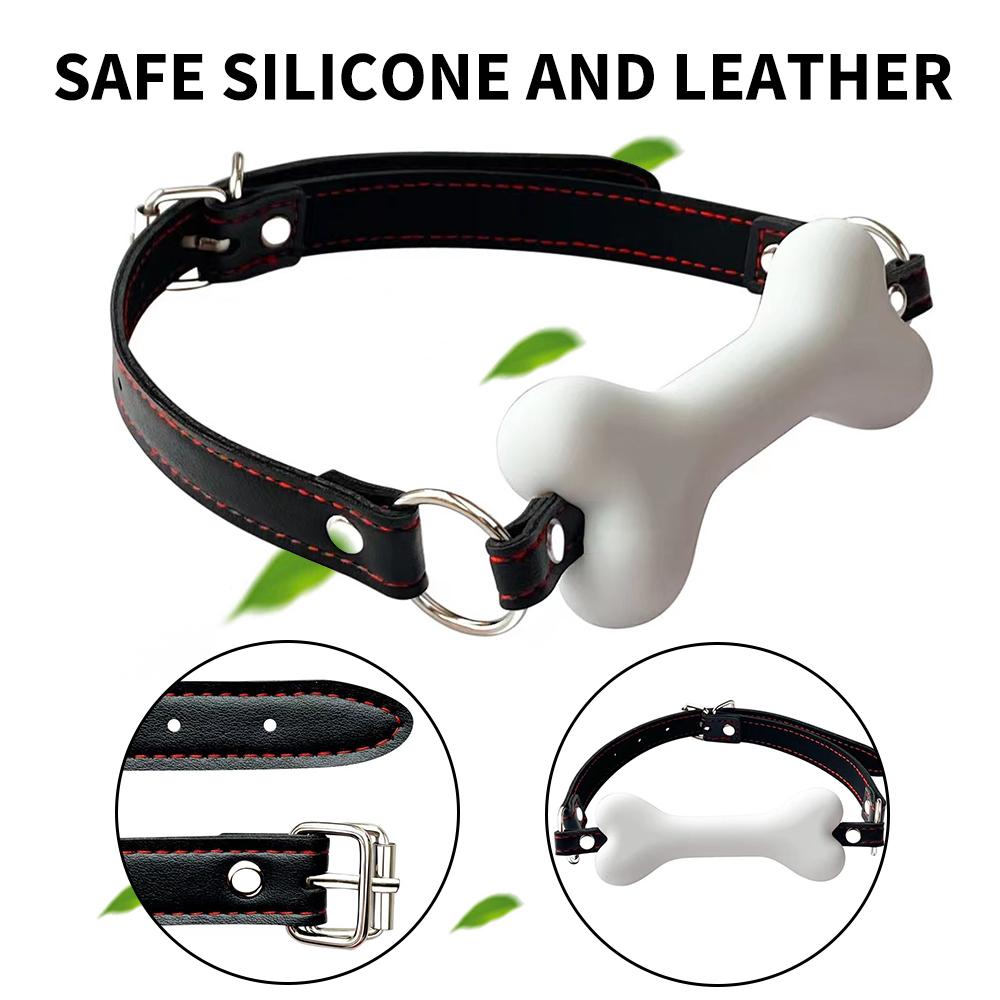 Adult Toys Dog Bone Mouth Gag Sm Sextoy Exotic Accessories Sex Toys For Women Soft Safety Silicone BDSM Adult Games BDSM