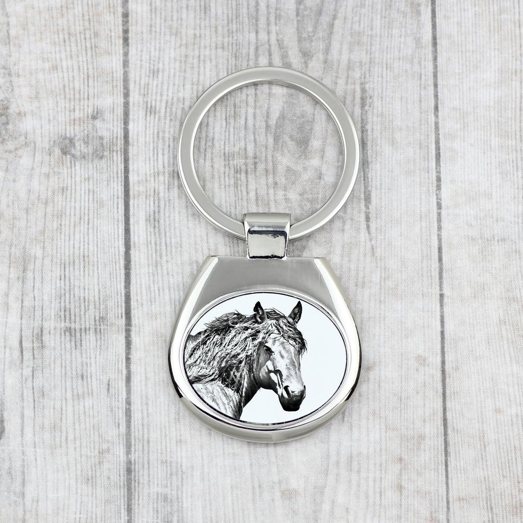 Baskisches Bergpferd - Schlüsselanhänger mit einem Pferd, Schlüsselanhänger mit Aufdruck, personalisierter Anhänger von der Marke Art-Dog