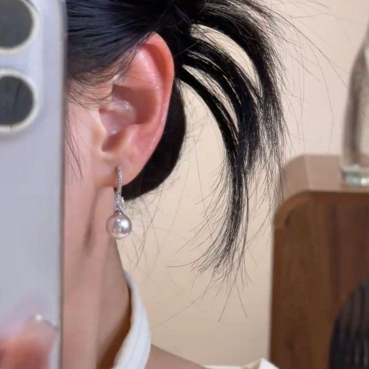 Exquisite Zirconia Pearl Ear Jackets - 2025 Light Luxury Fashion