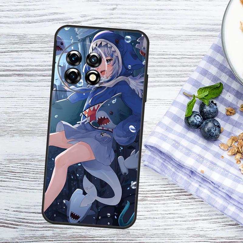 Anime Hololive Gawr Gura Case For OnePlus Nord 5 CE 3 4 Lite N20 N30 OnePlus 15 13 10 11 12 13T 13R 12R 10R 15R Cover