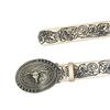 Ethnic Metal Buckle Embossed Belt Engraved Belt PU Leather Adult Cowboy Belt