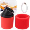 QAZAKY 50mm 1.97" Red Angle Double Foam Pod Performance Air Filter for 50cc-90cc
