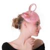 Ladies Linen Hat New Top Hat Feather Shape Bridal Top Hat Wedding Banquet Linen Yarn