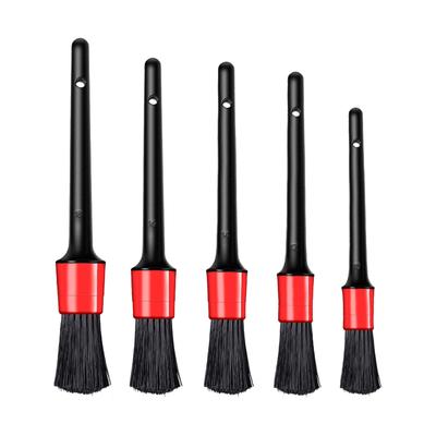 5PCS perie de curățare a interiorului mașinii cu peri moi, perie de detaliere, instrument de ștergere a prafului pentru aer condiționat
