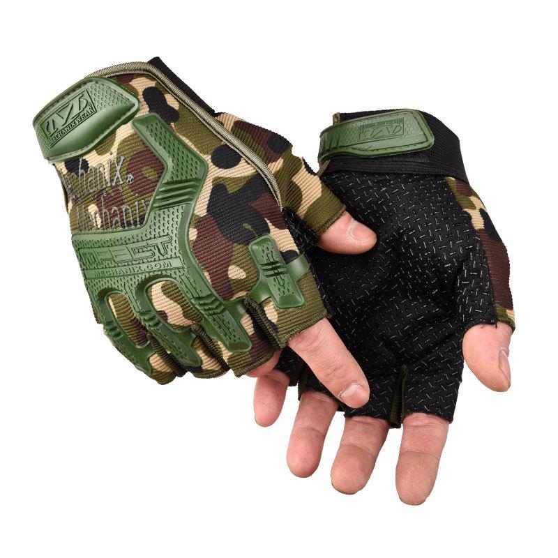 Tactical Half-Finger Men's Fitness Gloves - Non-Slip Summer Cycling & Outdoor Sports