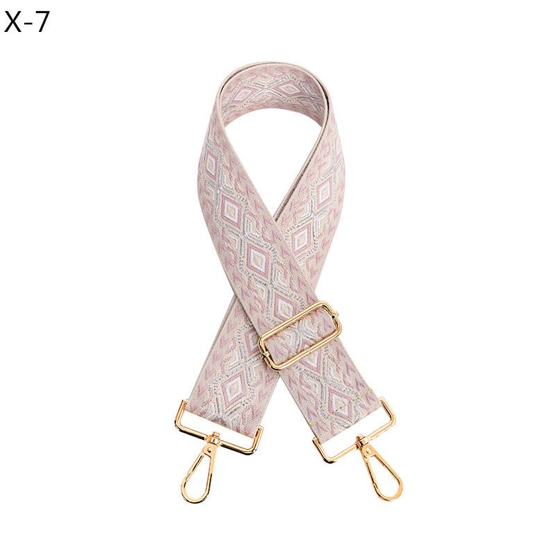 Európsky a americký diamantový vzor široký ramenný popruh pre dámske kabelky - nastaviteľný náhradný žakárový popruh crossbody.