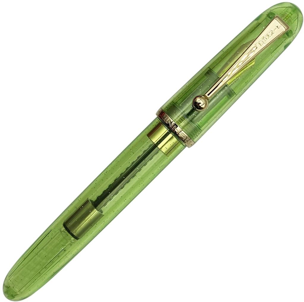 Gullor Acrylic Fountain Heartbeat Transparent Fine Nib Pen, Tip, Green, (0.5mm)
