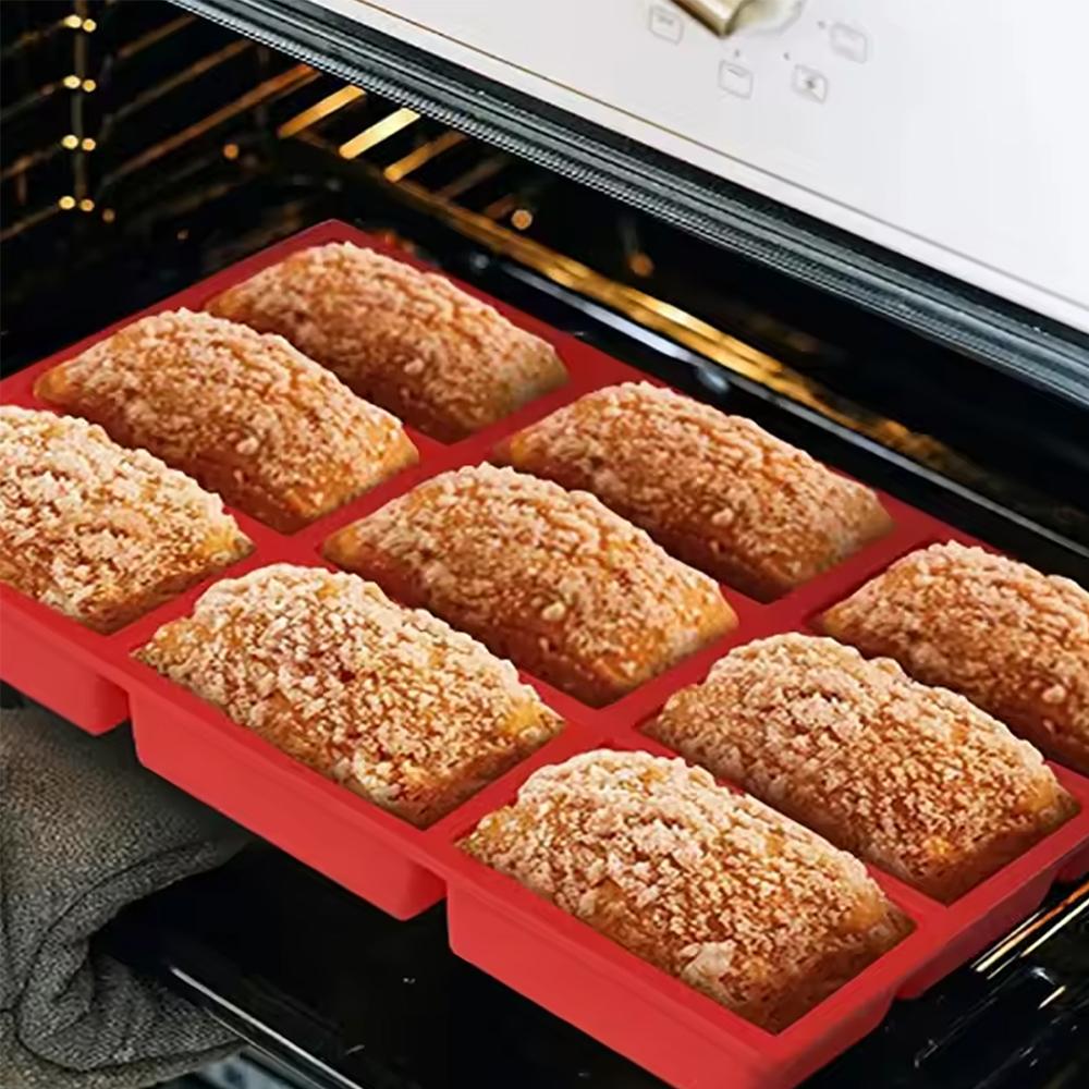 Silicone Baking Pan Mold Mini Bread Madeline Loaf Mousse Cake Dessert Cookies Chocolate Heat-Resistant Mold  Baking Tool