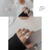 Stylish Korean-inspired Irregular Texture Ring For Women With Chic Geometric Design