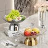 Acrylic Fruit Plate Wedding Party Nut Snacks Fruit Plate High Foot Tray Living Room Storage Decoration Home Tableware Decoration
