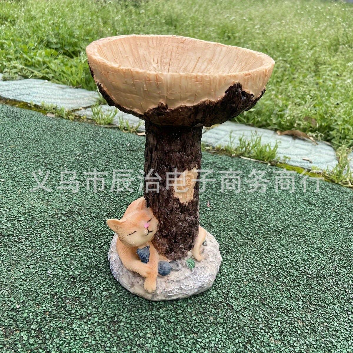 Garden Garden Outdoor Bird Feeder Ornament Bird Feeder Gardening Resin Crafts