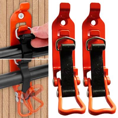 2Pcs Shovel Mount Holder Metal Bracket Rubber Tape Heavy Duty Zinc Alloy Quick Release Truck RV Roof Rack Boat 17 To 40MM Diameter Tool Clamp