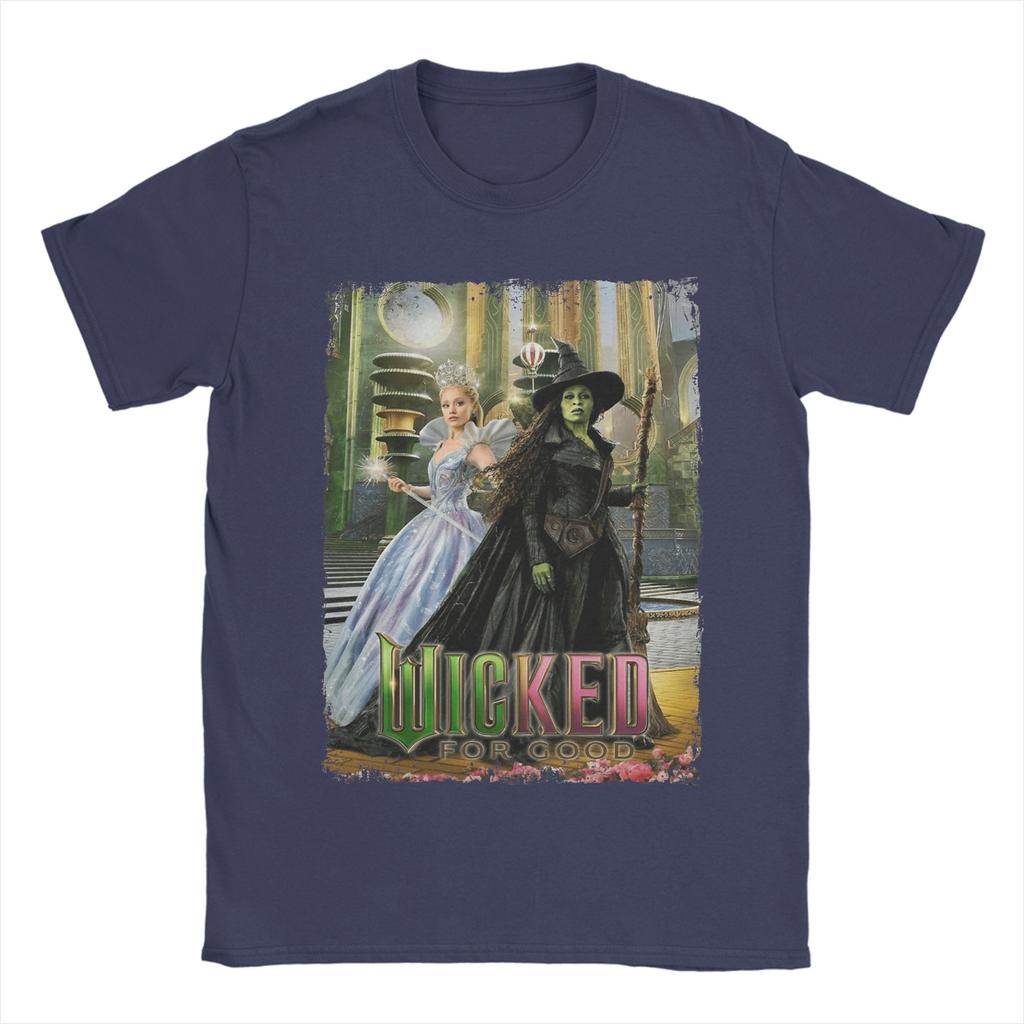 Aesthetic Wicked For Good Movie T Shirt Unisexs 100 Cotton Novelty TShirt Crewneck Tee Shirt Short Sleeve Tops Plus Size