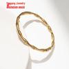 2023 Trendy Titanium Steel Bamboo Joint Bracelet: Cold Style, Simple Korean Accessories for Women