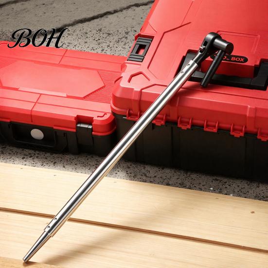 Anti Slip Locking Wrench for Trailer Winches Ratchet Cargo Winch Tensioner Wrench, Heavy-Duty Truck Strap Tool, Bar, Reversible Ergonomic Lever Heavy