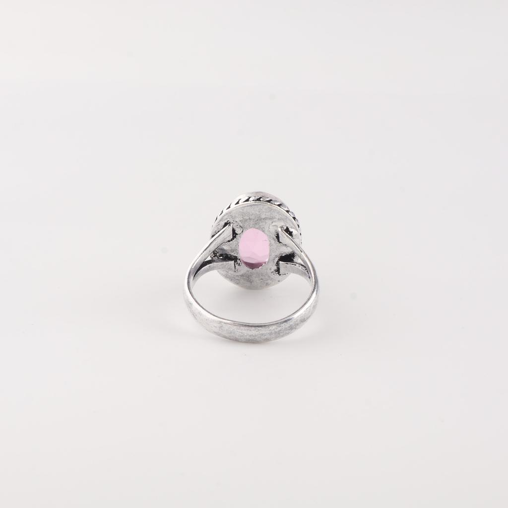 Pietra Preziosa Morganite Argento Sterling 925 Gioielli Artigianali Anello da Donna Regalo di Fidanzamento RR-84-4