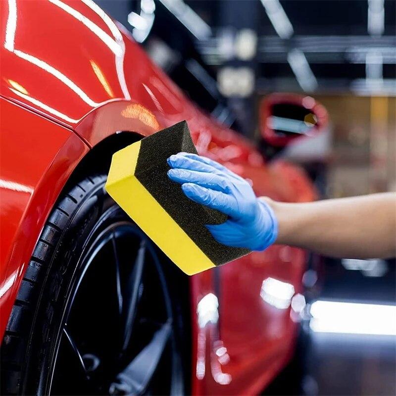 Tire Polishing Wax Sponge Detail Applicator Sponge Tire Cleaning and Wiping Cleaning Tool