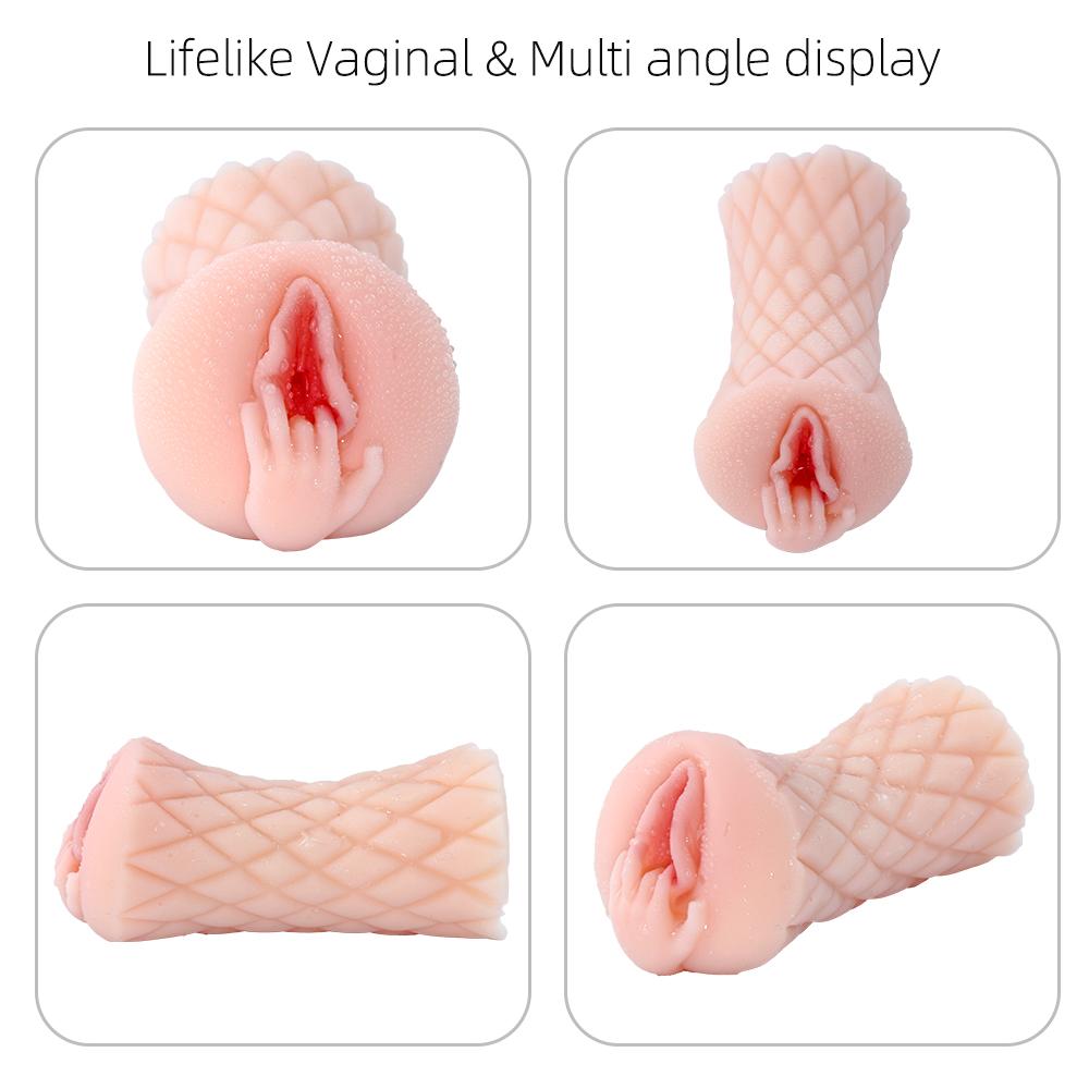 Nová vagína pre mužov Sexuálne hračky Vrecková umelá vagína Panna Hlboké hrdlo Mužský masturbátor Mäkký silikónový masturbačný pohár