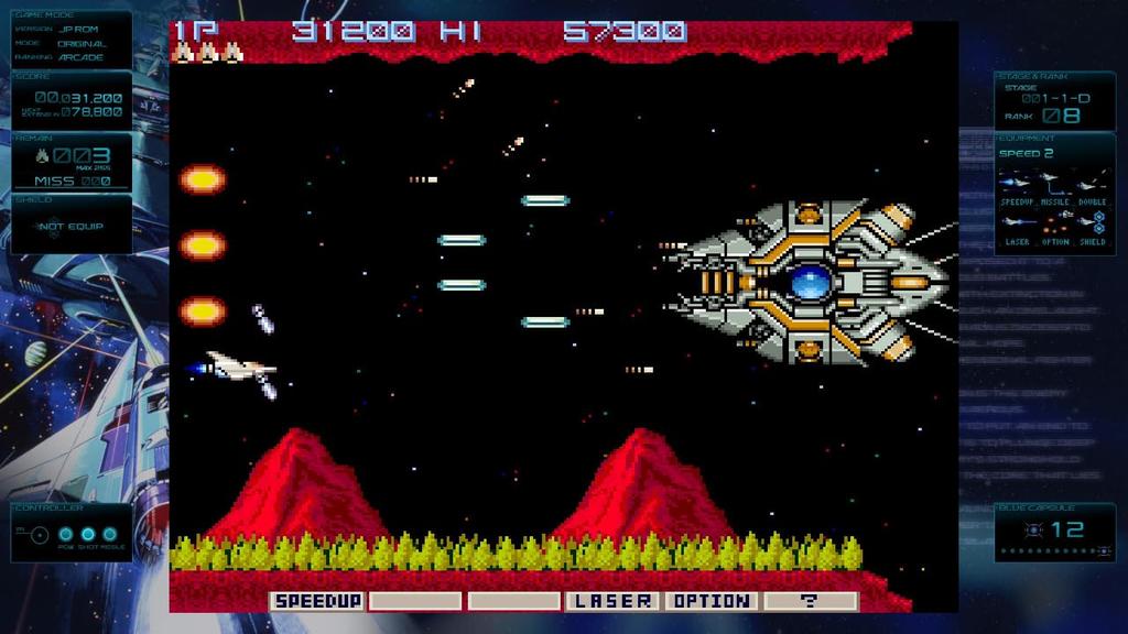 SW version Gradius Origin Collection