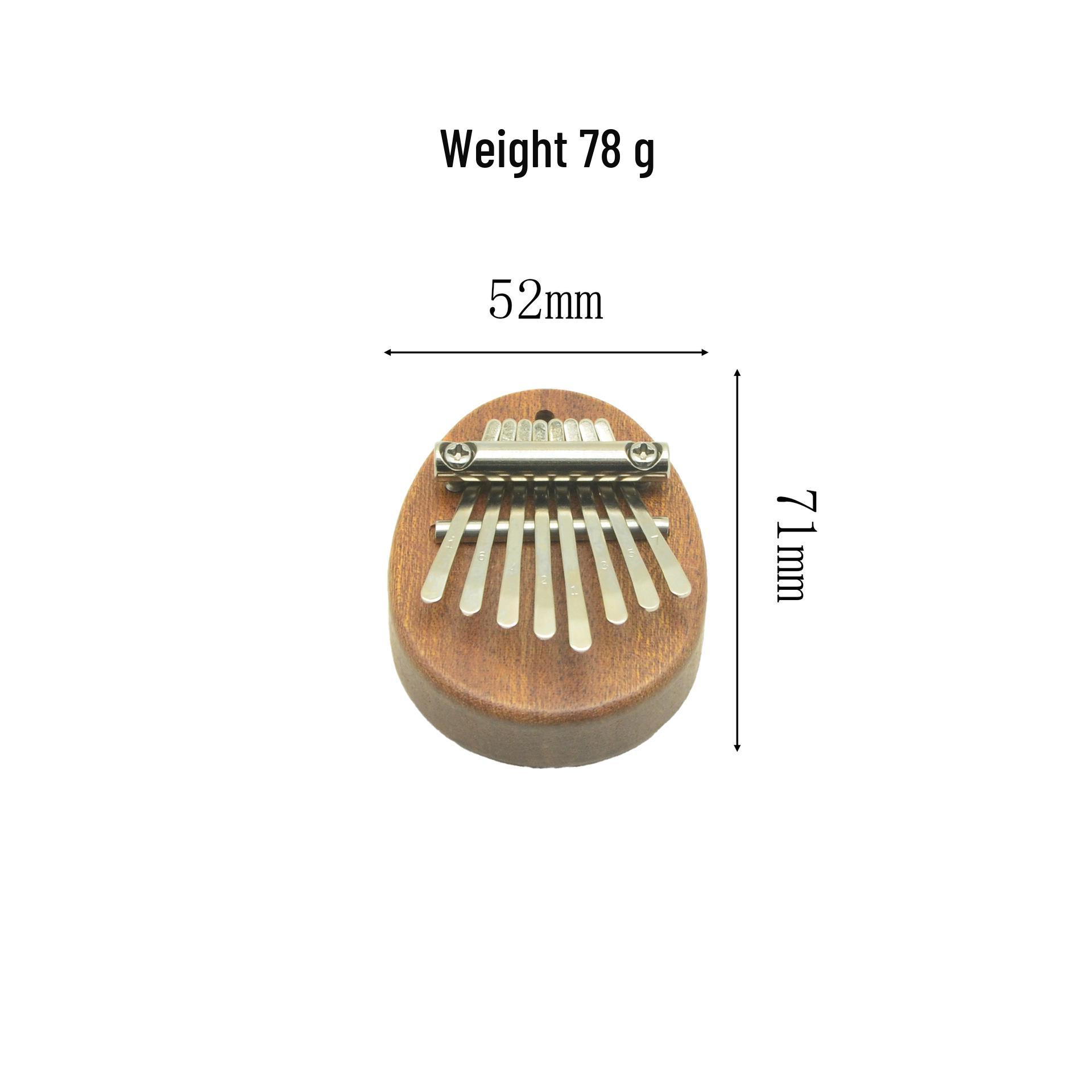 8-Note Mini Thumb Piano - Wooden Kalimba Finger Instrument