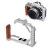 Camera Cage with Wood Handle Anodized Anti Slip Easy To Install Camera Video Cage for   ZFC