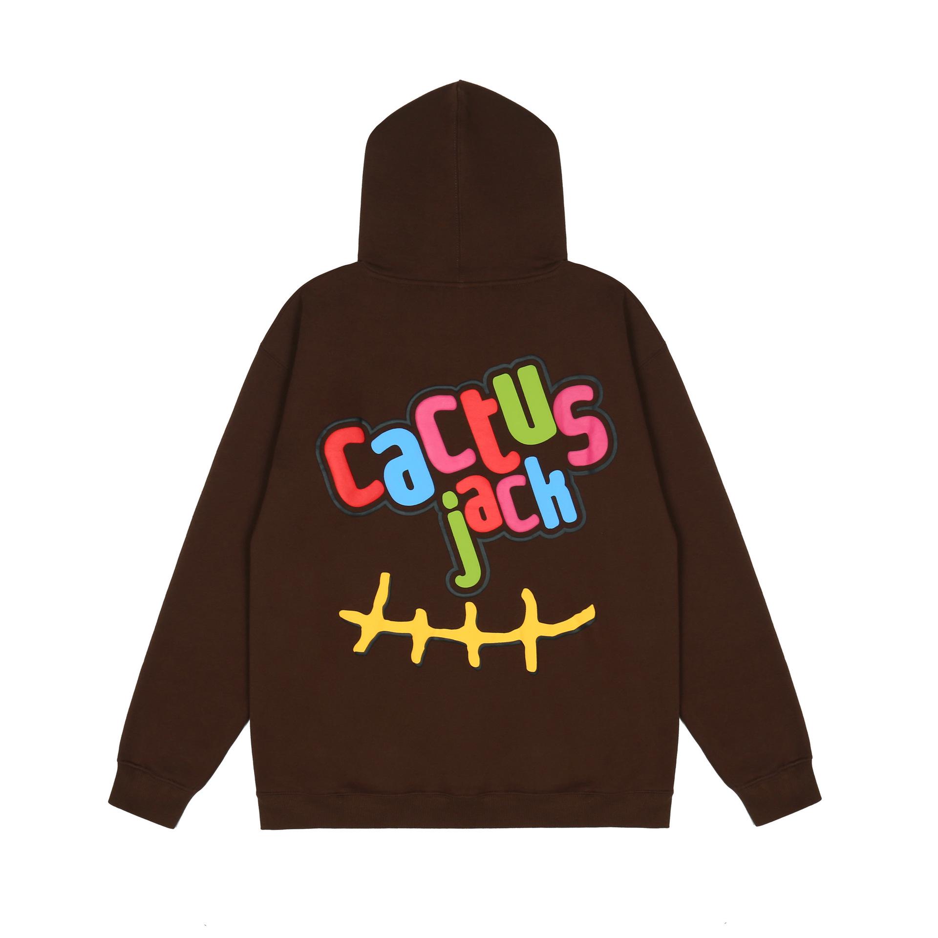 

Худи Cactus Jack Coffee Премиум для мужчин Осень Зима - Европейский Американский Уличный Стиль Medium кофейный