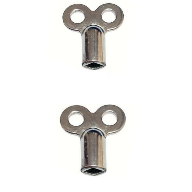 2 Stück/5 Stück 5 × 5 mm Heizkörperventilschlüssel, Heizkörper-Abluftbuchse aus Zinklegierung für Standard-Heizventile, Entlüftungsschlüssel, Zubehör