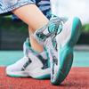 Children's Mesh Basketball Shoes, Primary and Secondary School Students, Classmates, Older Children Aged 12, Children's Blue Sneakers