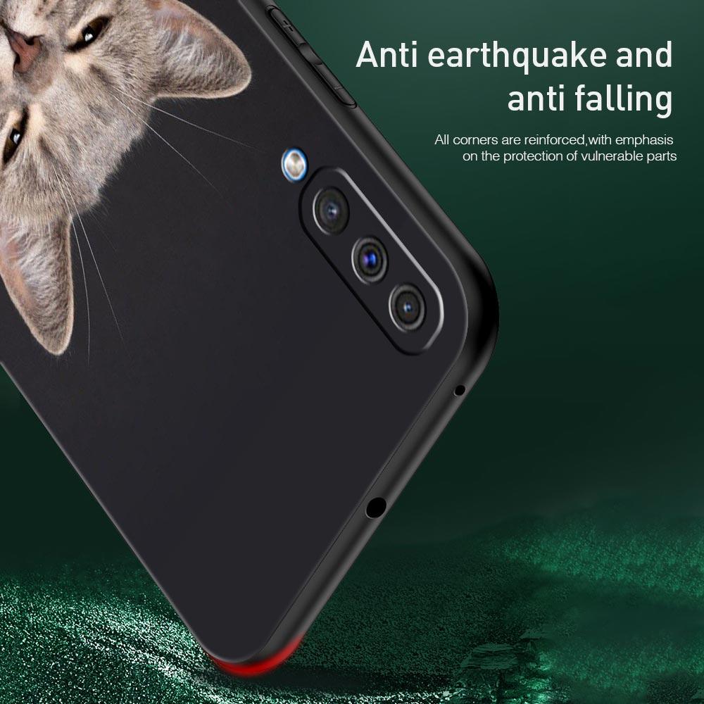 Kawaii Love Cat Phone Case For Samsung Galaxy A56 A36 A26 A34 A17 A16 A06 A14 A12 A54 A72 A70 A24 A22 A20e A52 A50 A40 A32 Cover