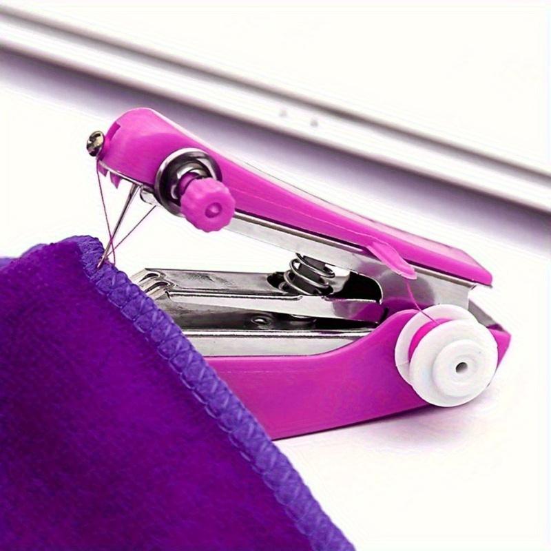 1PC Purple Mini Manual Sewing Machine - a Portable Springcome Tool for Quick Repairs And Small Projects, Creative Sewing ZSY