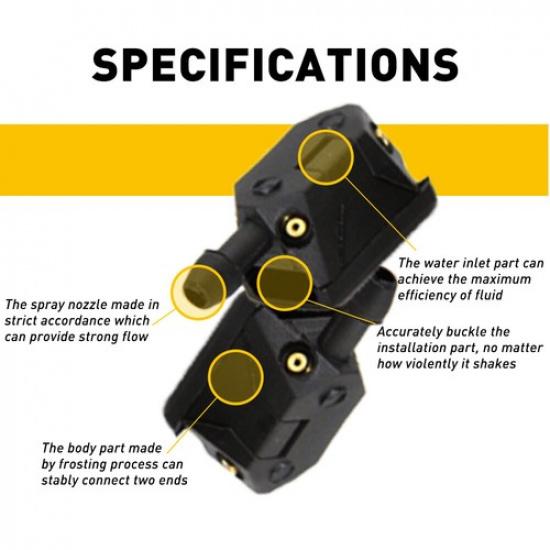 2 X Windshield Wiper Washer Nozzle 2m Hose for Chevrolet Malibu Equinox Blazer A