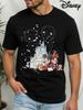 T-shirt Estiva da Uomo con Fantasia Disney Topolino per Tempo Libero Quotidiano e Attività a Tema Unisex Cotone Manica Corta Oversize