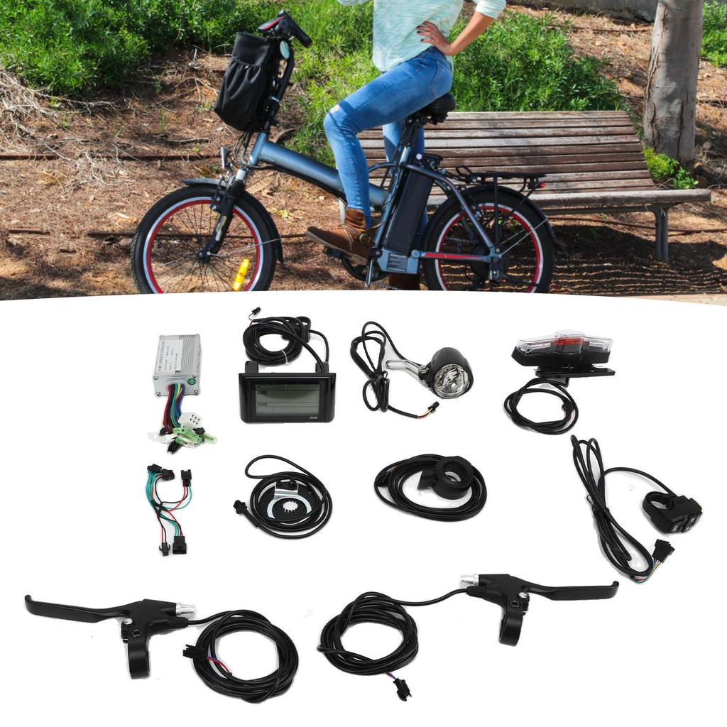 36V 48V 17A Bike Modified Controller S900 Dispaly Panel Electric Bike Conversion Kit for 250W?350W Gear Motor