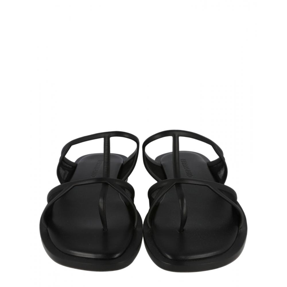 Salvatore Ferragamo Gioventu Sandals Black