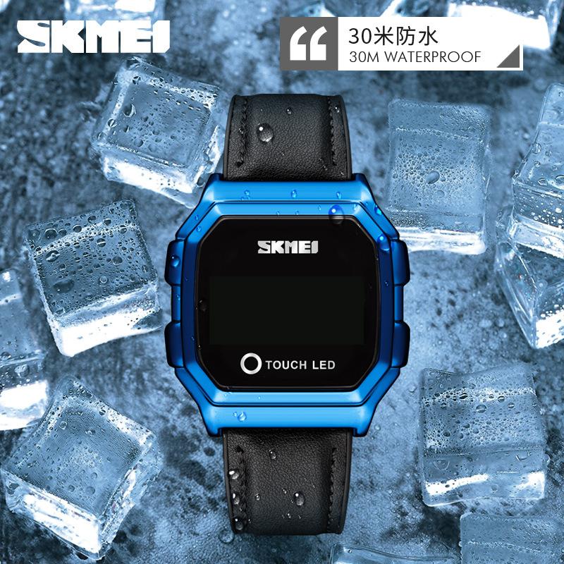 Fashion touch screen led watch watch sports men's watch creative three-dimensional display watch