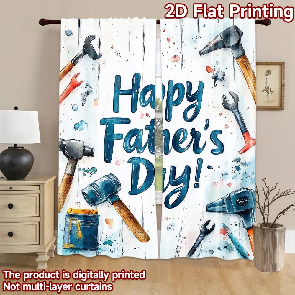 2D Flat Photography Backdrop Party Backdrop Father's Day Tools 100% Polyester Festive Wall Decor Use for Holiday Portraits