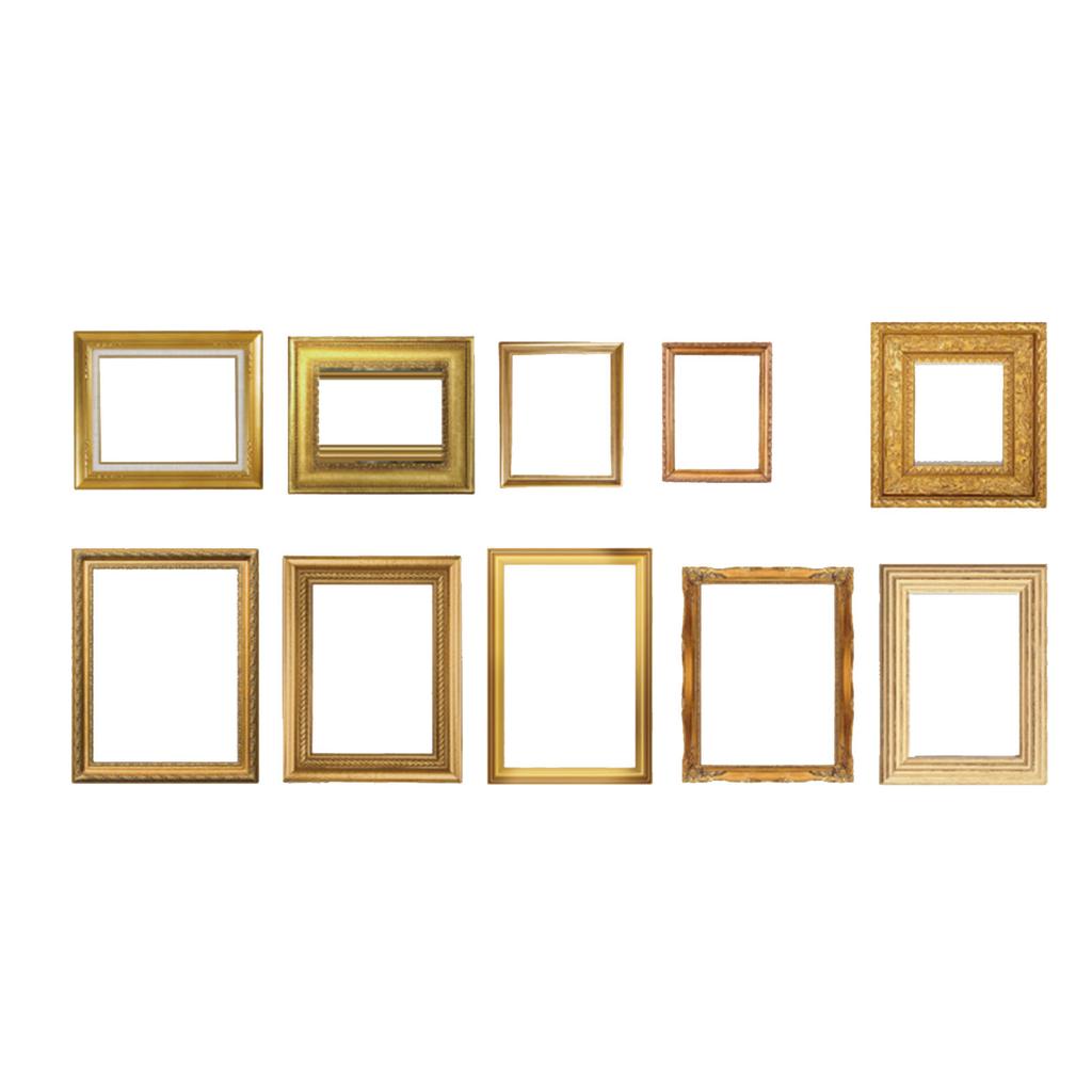 20 kusů Dekorační samolepky Retro zrcadlový rám PET nálepky pro DIY ruční práce Scrapbooking Foto