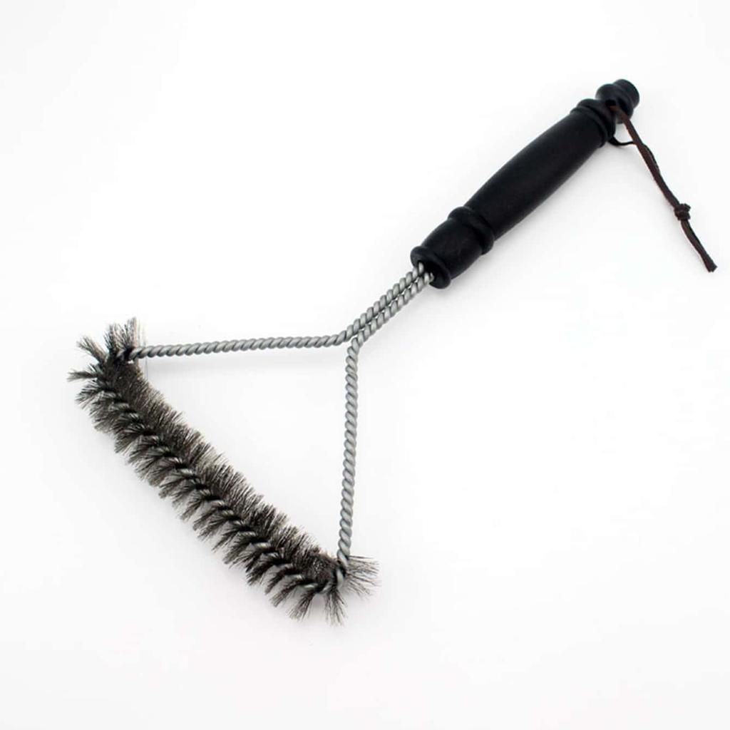 1pc Steel BBQ Brush Grill and Scraper BBQ Cleaner Brush Perfect Tools Grill Cleaning Brush Ideal Barbecue Accessories Non-stick